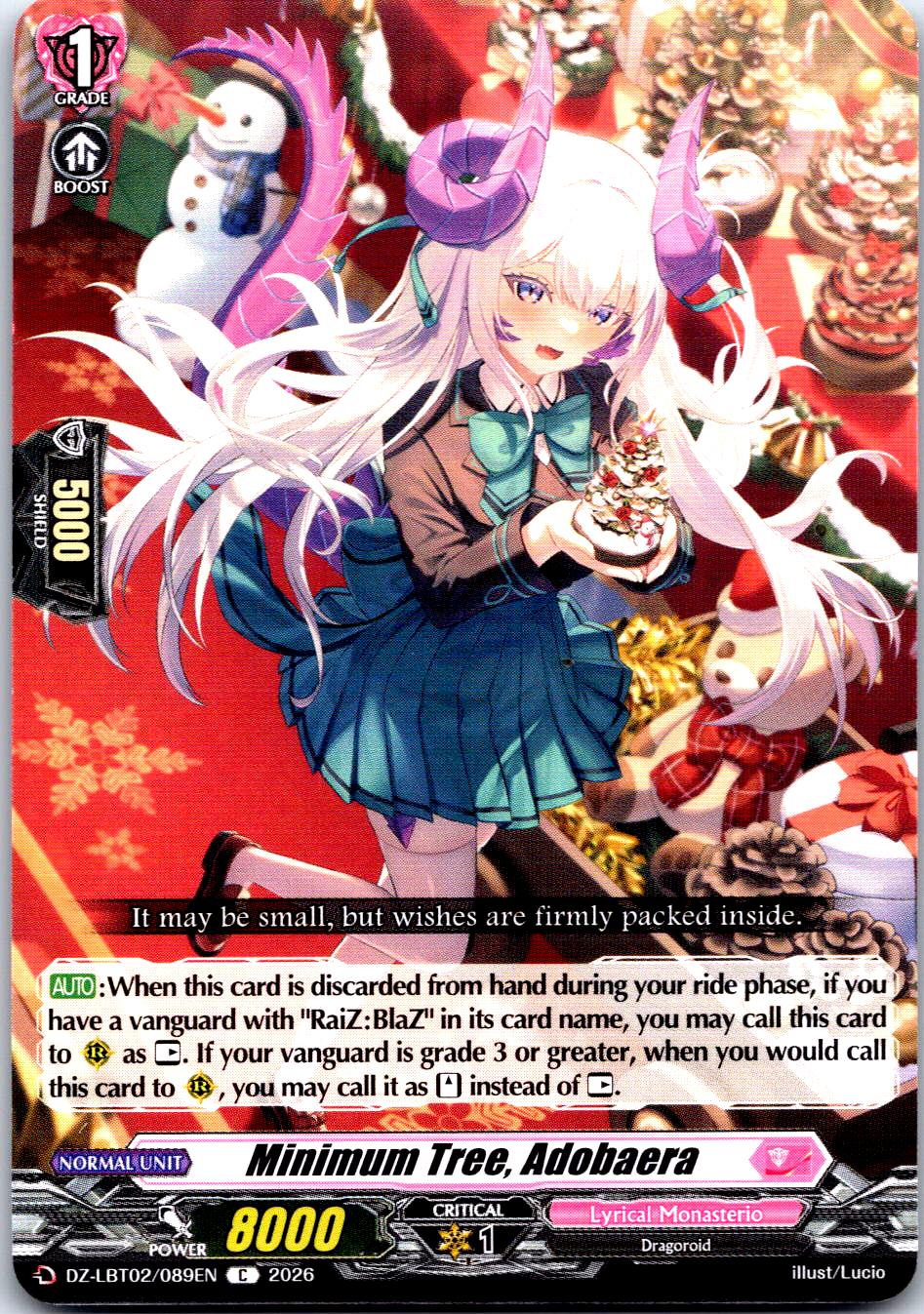 MINIMUM TREE, ADOBAERA DZ-LBT02/089EN C CARDFIGHT!! VANGUARD MP