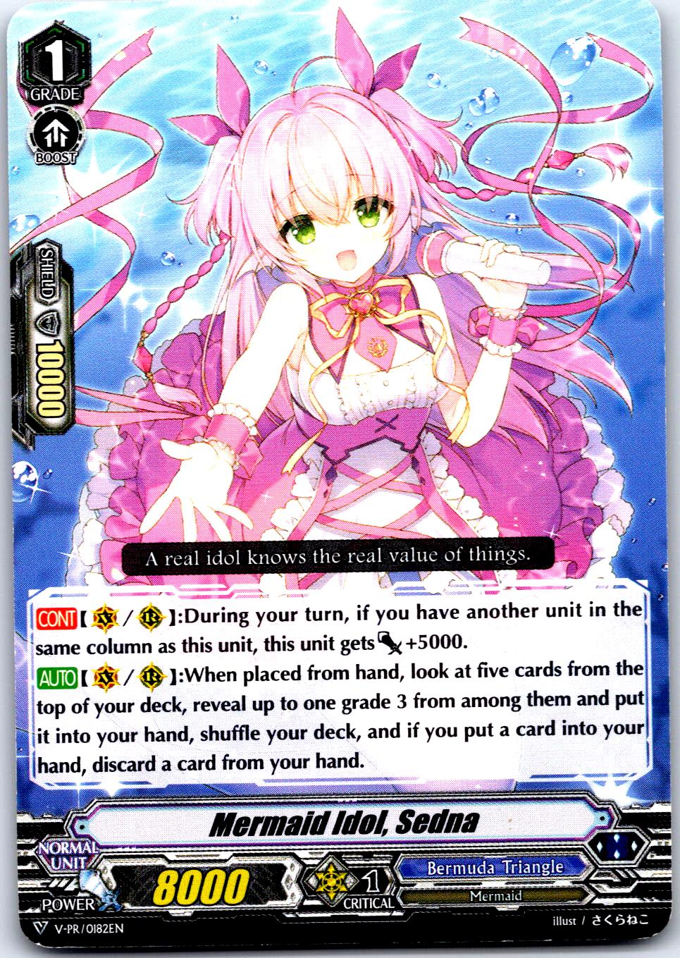 MERMAID IDOL, SEDNA V-PR/0182EN P CARDFIGHT!! VANGUARD MP