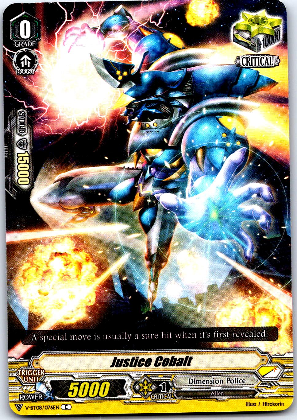 JUSTICE COBALT V-EB02/040EN C CARDFIGHT!! VANGUARD MP