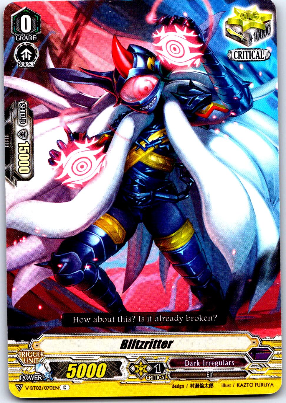 BLITZRITTER V-BT02/070EN C CARDFIGHT!! VANGUARD MP