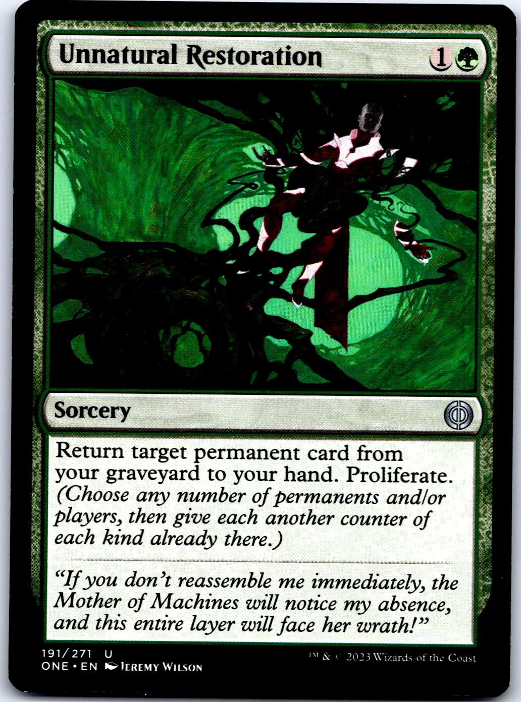 UNNATURAL RESTORATION 191 UC MAGIC: THE GATHERING MP
