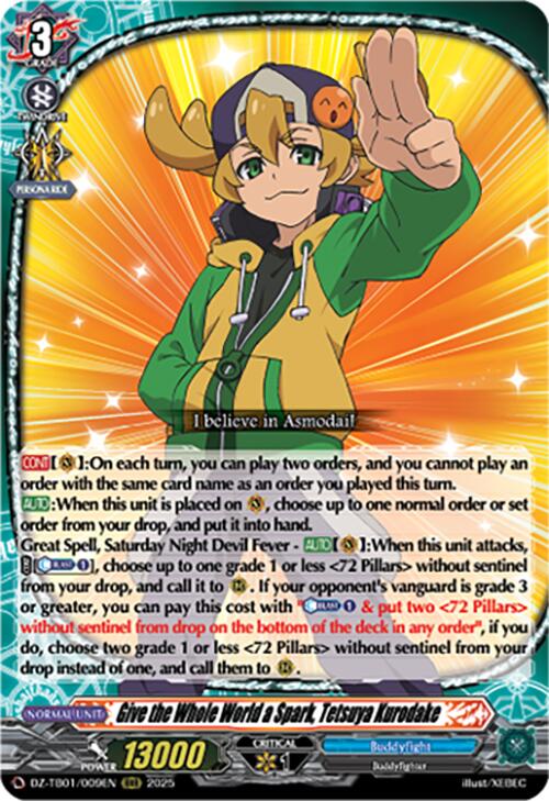 Give the Whole World a Spark, Tetsuya Kurodake