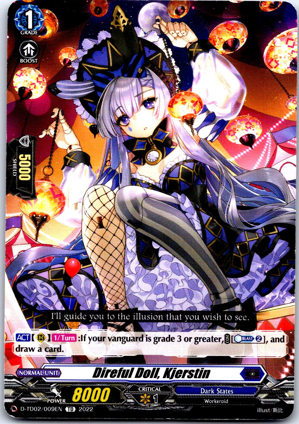 DIREFUL DOLL, KJERSTIN D-TD02/009EN TRIAL DECK CARDFIGHT!! VANGUARD MP