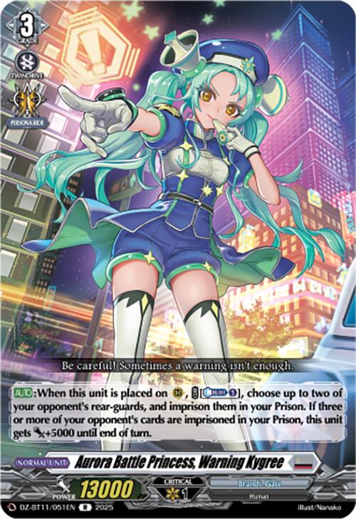 Aurora Battle Princess, Warning Kygree