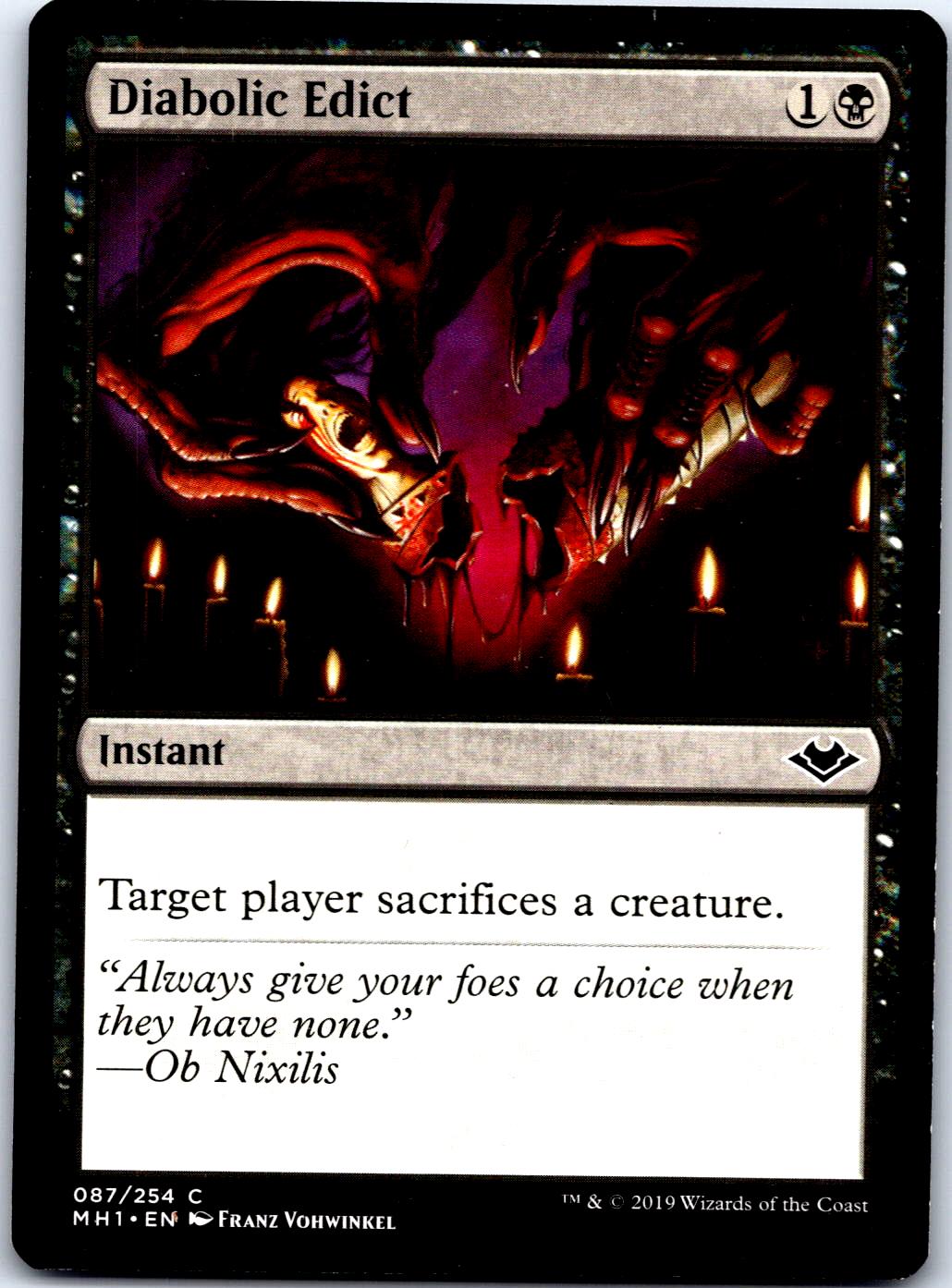 DIABOLIC EDICT 87 C MAGIC: THE GATHERING MP