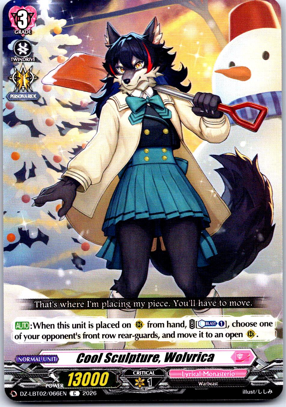COOL SCULPTURE, WOLVRICA DZ-LBT02/066EN C CARDFIGHT!! VANGUARD LP