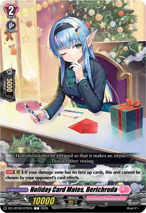 Holiday Card Mates, Berichruda