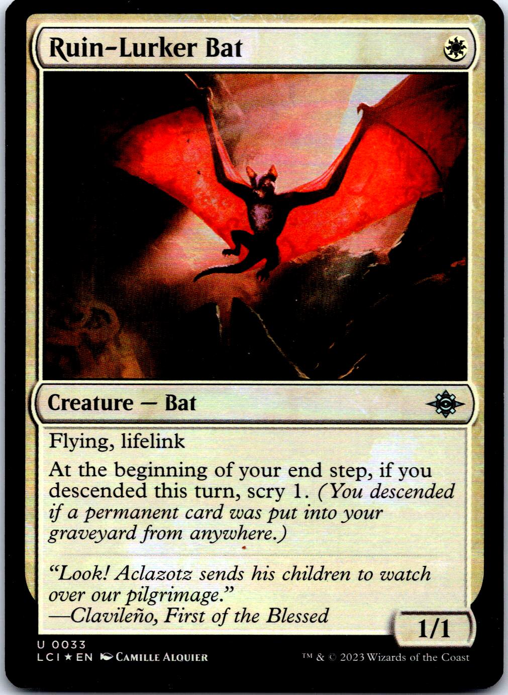 RUIN-LURKER BAT 33 UC MAGIC: THE GATHERING MP