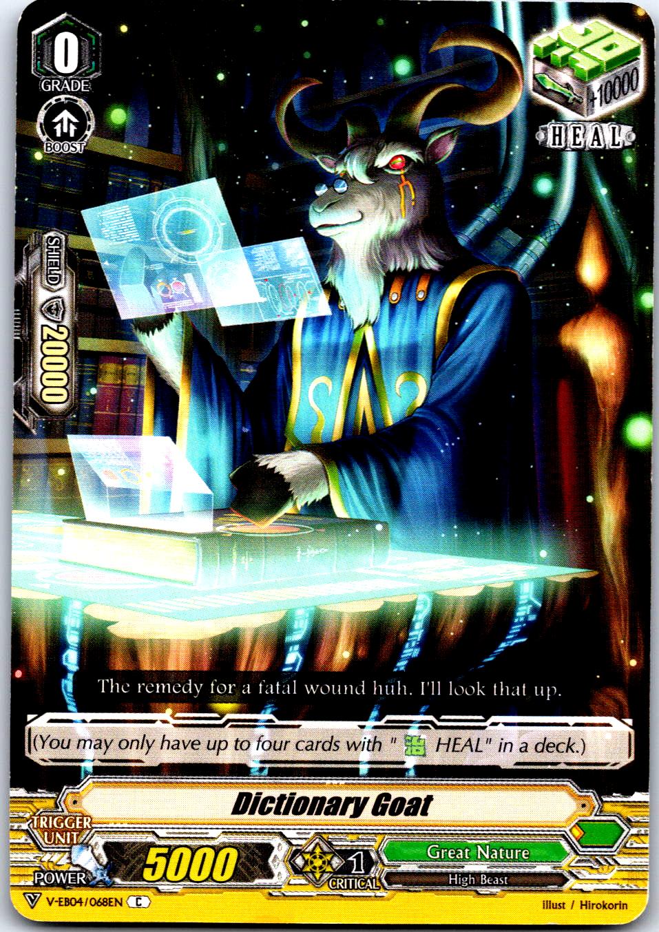DICTIONARY GOAT V-EB04/068EN C CARDFIGHT!! VANGUARD MP