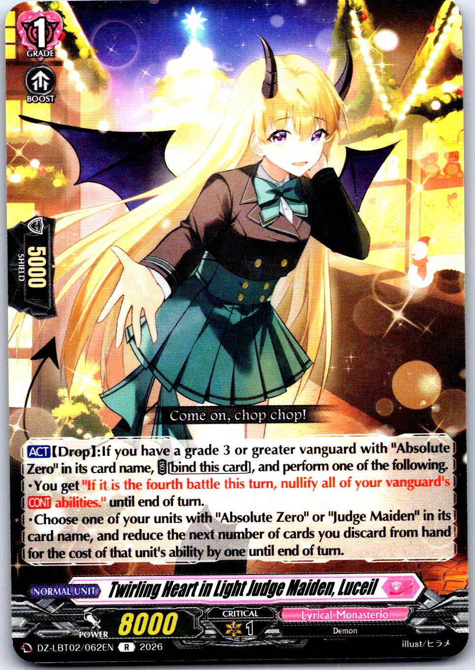 TWIRLING HEART IN LIGHT JUDGE MAIDEN, LUCEIL DZ-LBT02/062EN CF VANGUARD LP