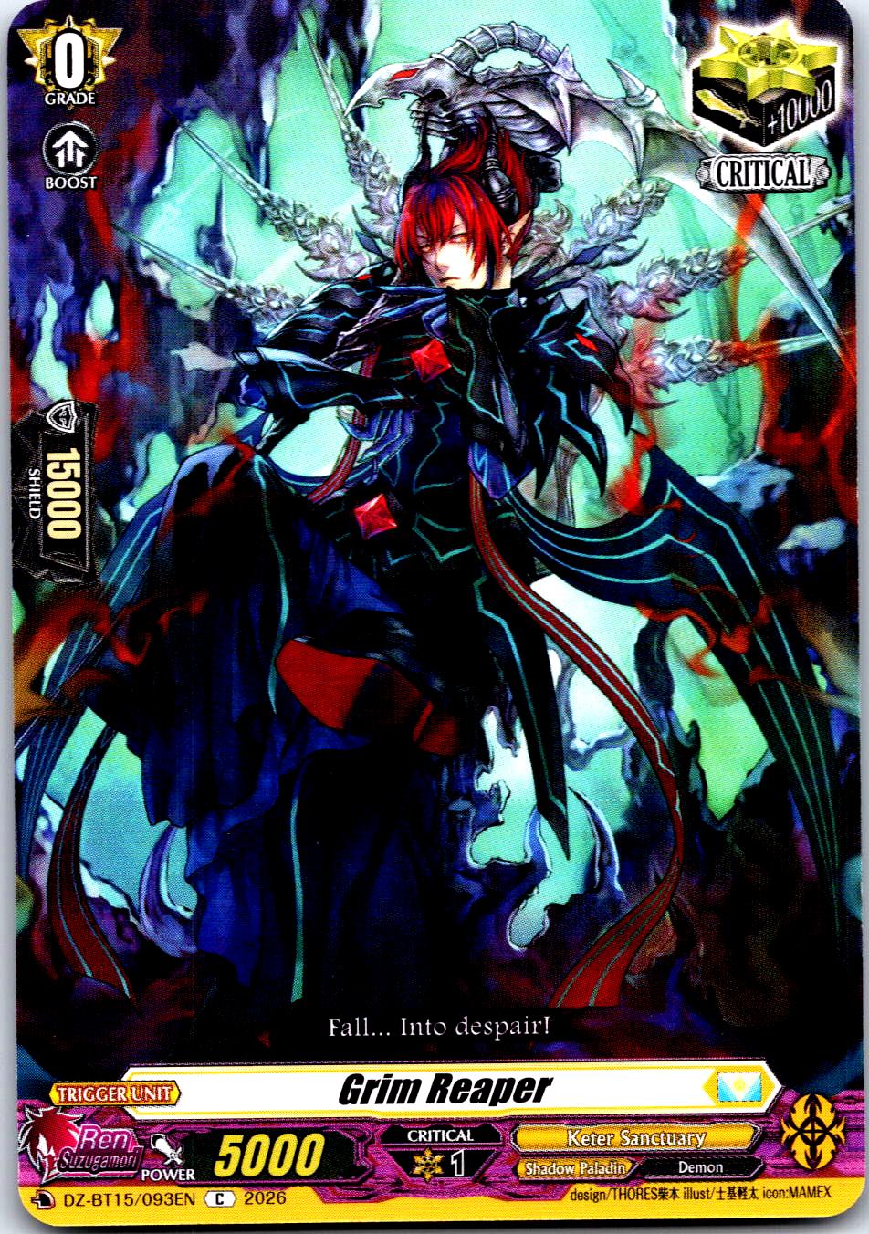 GRIM REAPER DZ-BT15/093EN C CARDFIGHT!! VANGUARD LP