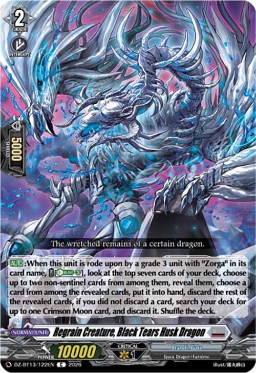 Regrain Creature, Black Tears Husk Dragon