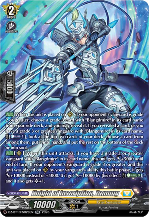 Knight of Inscription, Zamuug (SR)