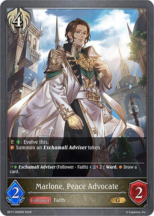 Marlone, Peace Advocate