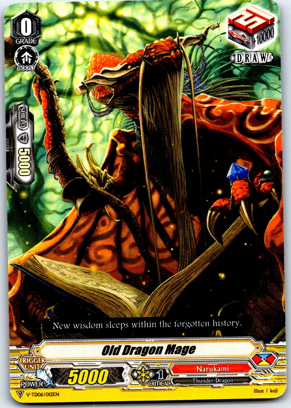 OLD DRAGON MAGE V-TD06/012EN TRIAL DECK CARDFIGHT!! VANGUARD MP