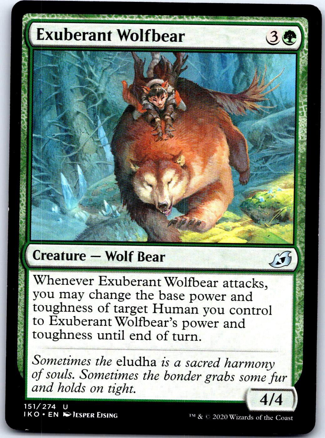EXUBERANT WOLFBEAR 151 UC MAGIC: THE GATHERING MP
