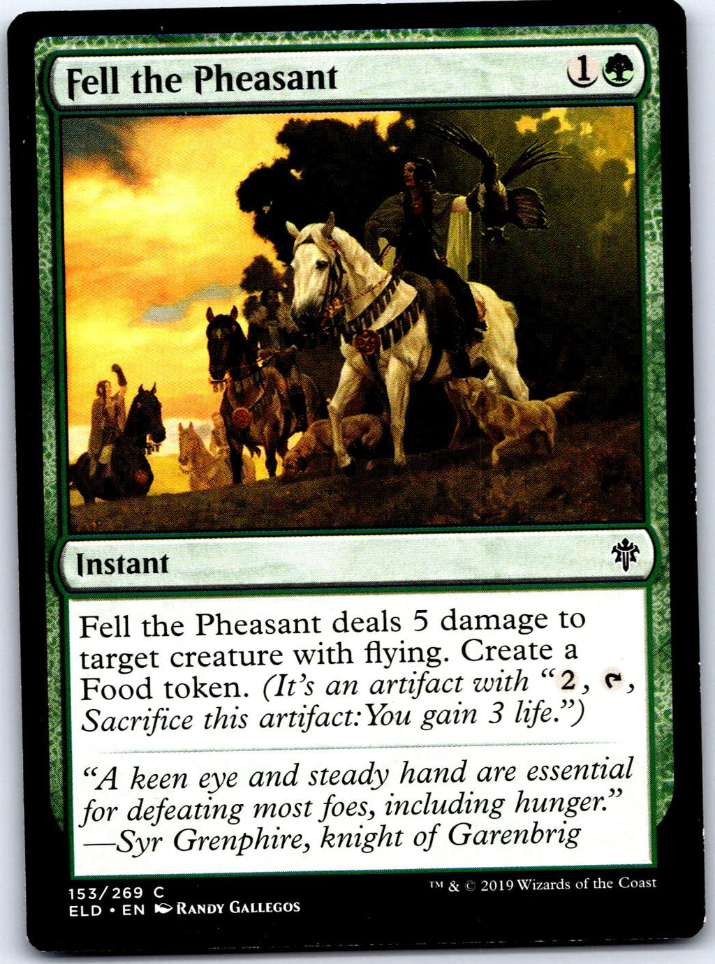 FELL THE PHEASANT 153 C MAGIC: THE GATHERING MP