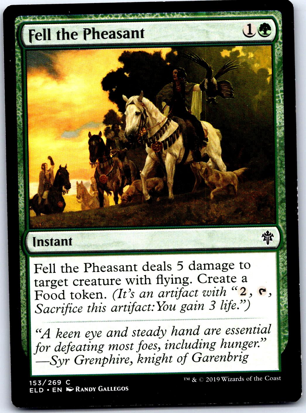 FELL THE PHEASANT 153 C MAGIC: THE GATHERING MP