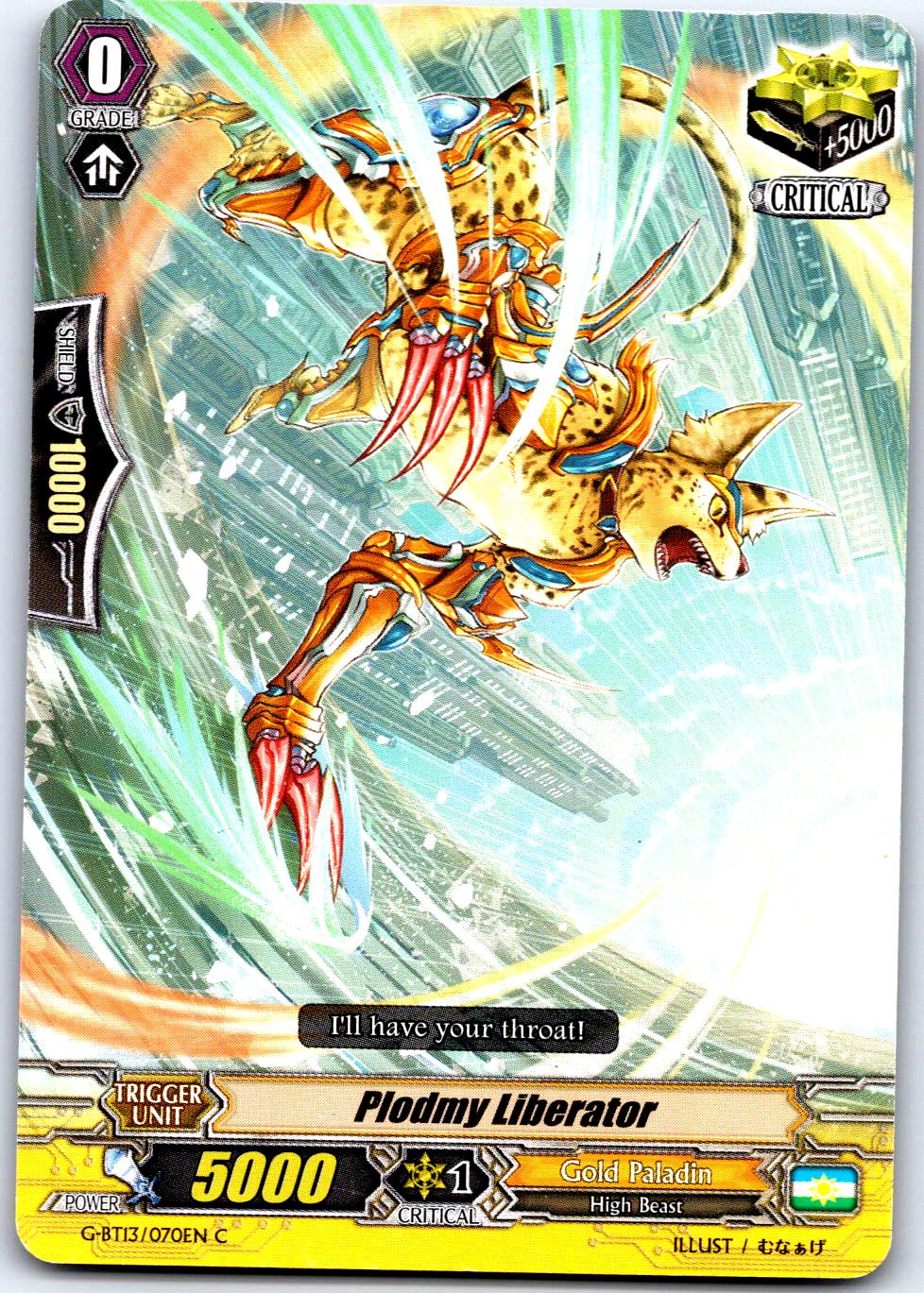 PLODMY LIBERATOR G-BT13/070EN C CARDFIGHT!! VANGUARD MP