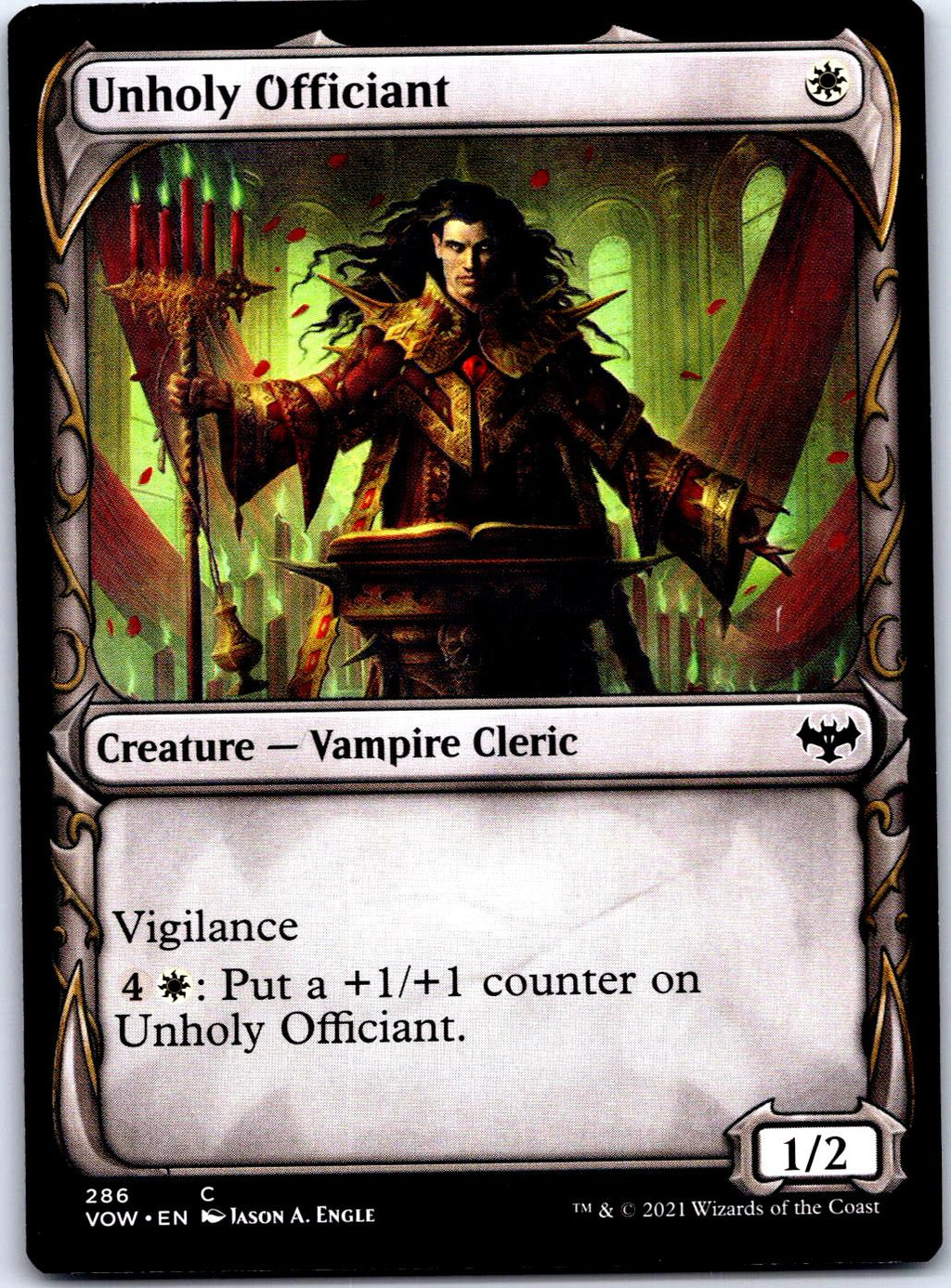 UNHOLY OFFICIANT (SHOWCASE) 286 C MAGIC: THE GATHERING MP