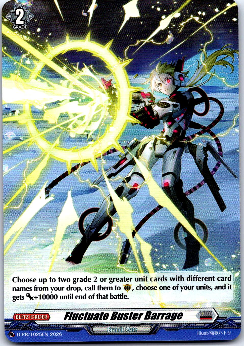 FLUCTUATE BUSTER BARRAGE (FOIL) D-PR/1025EN P CARDFIGHT!! VANGUARD MP