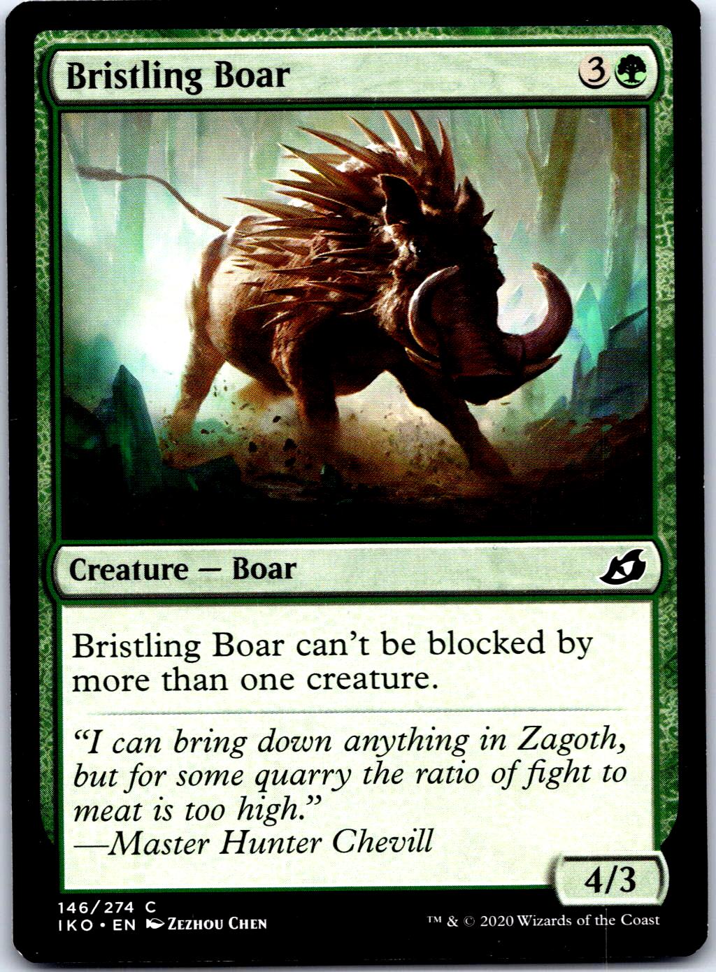 BRISTLING BOAR 146 C MAGIC: THE GATHERING MP