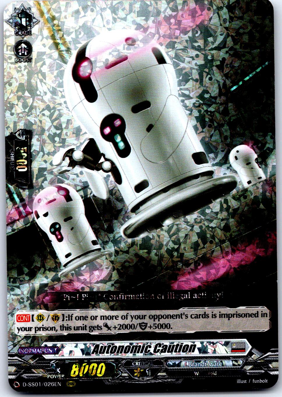 AUTONOMIC CAUTION D-SS01/026EN TRIPLE RARE CARDFIGHT!! VANGUARD MP