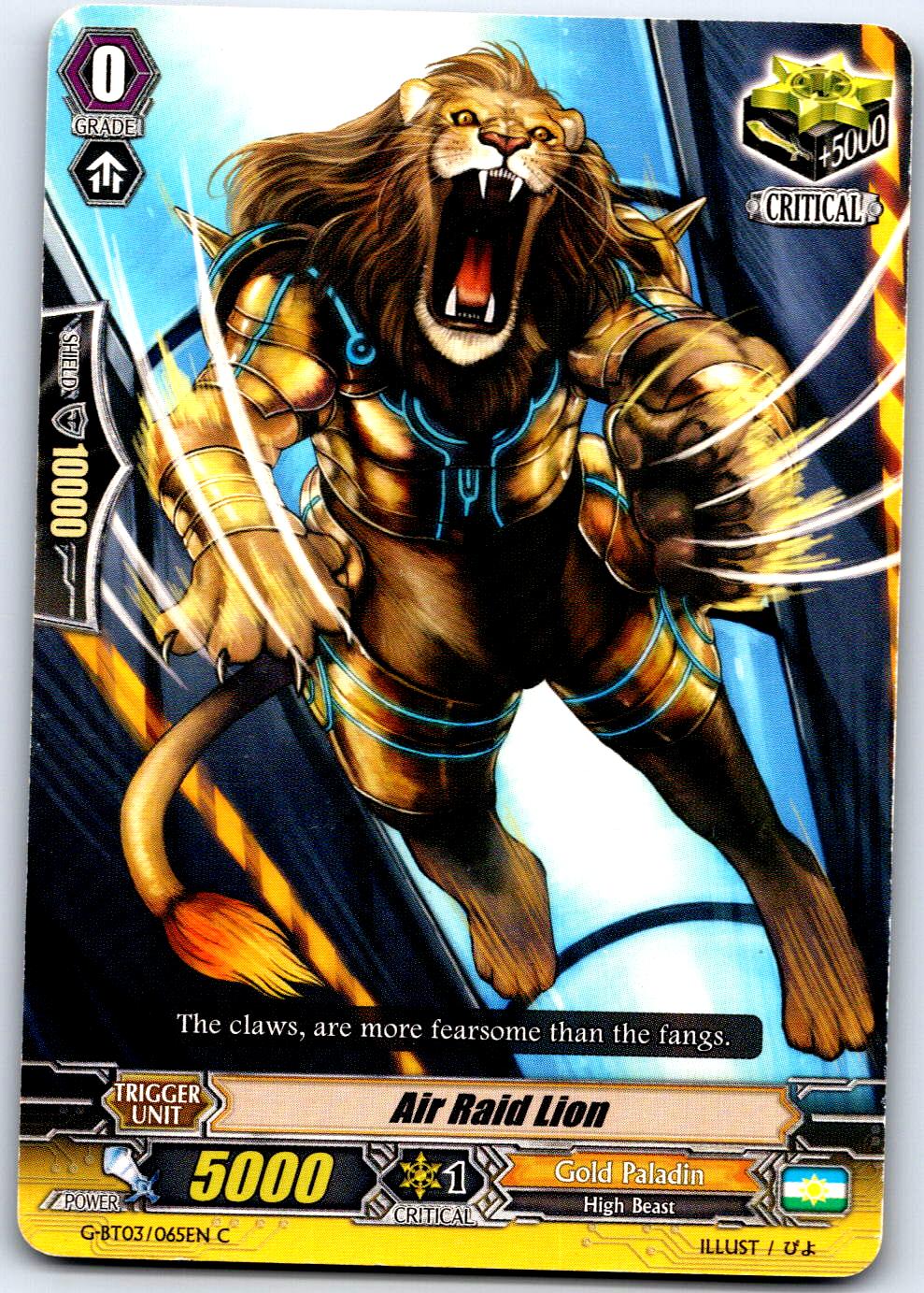 AIR RAID LION G-BT03/065EN C CARDFIGHT!! VANGUARD MP