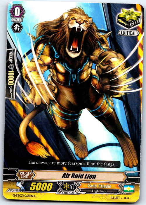 AIR RAID LION G-BT03/065EN C CARDFIGHT!! VANGUARD MP