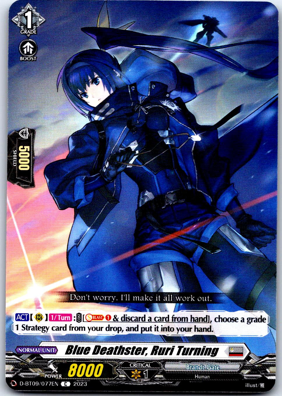 BLUE DEATHSTER, RURI TURNING D-BT09/077EN C CARDFIGHT!! VANGUARD MP