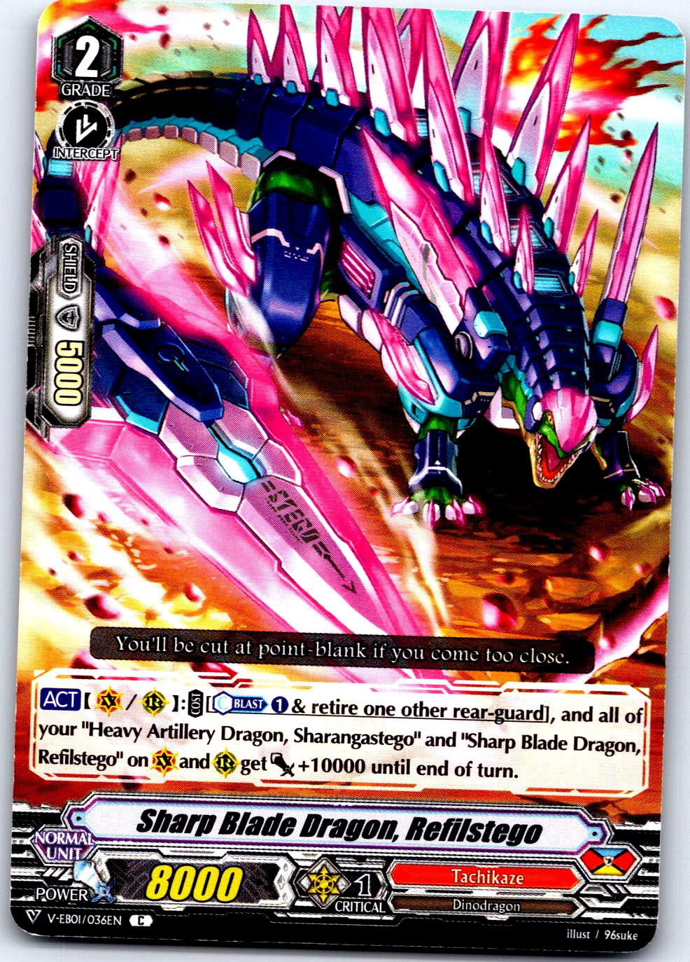 SHARP BLADE DRAGON, REFILSTEGO V-EB01/036EN C CARDFIGHT!! VANGUARD MP