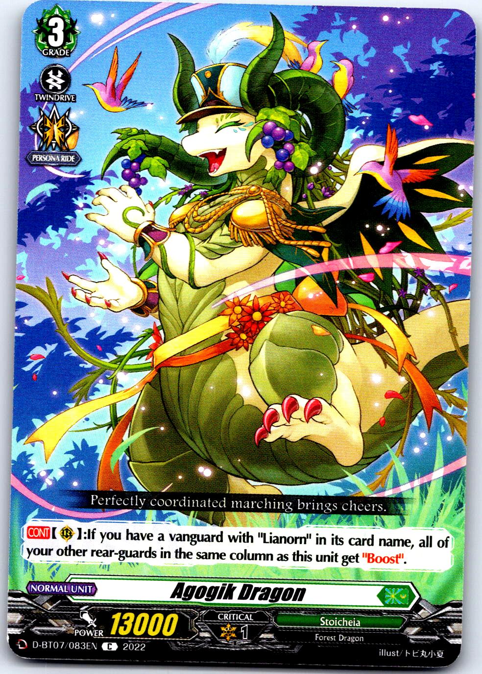 AGOGIK DRAGON D-BT07/083EN C CARDFIGHT!! VANGUARD MP