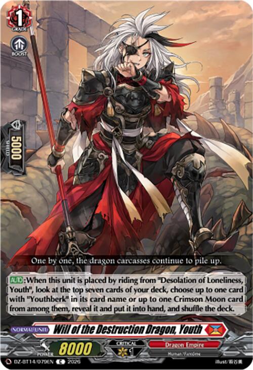 Will of the Destruction Dragon, Youth