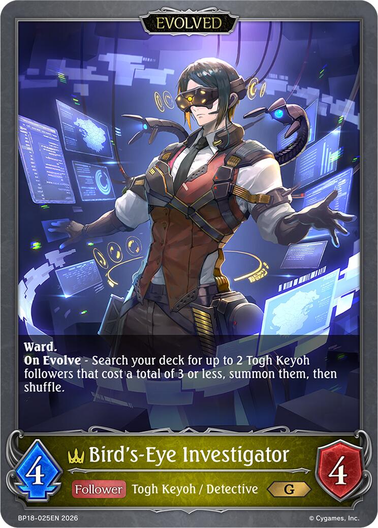 Bird's-Eye Investigator (Evolved)