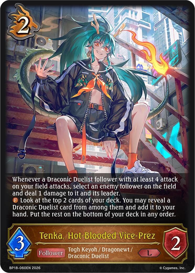Tenka, Hot-Blooded Vice-Prez