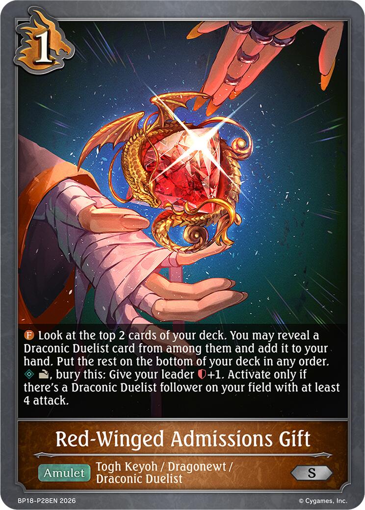 Red-Winged Admissions Gift - P28EN (Foil)