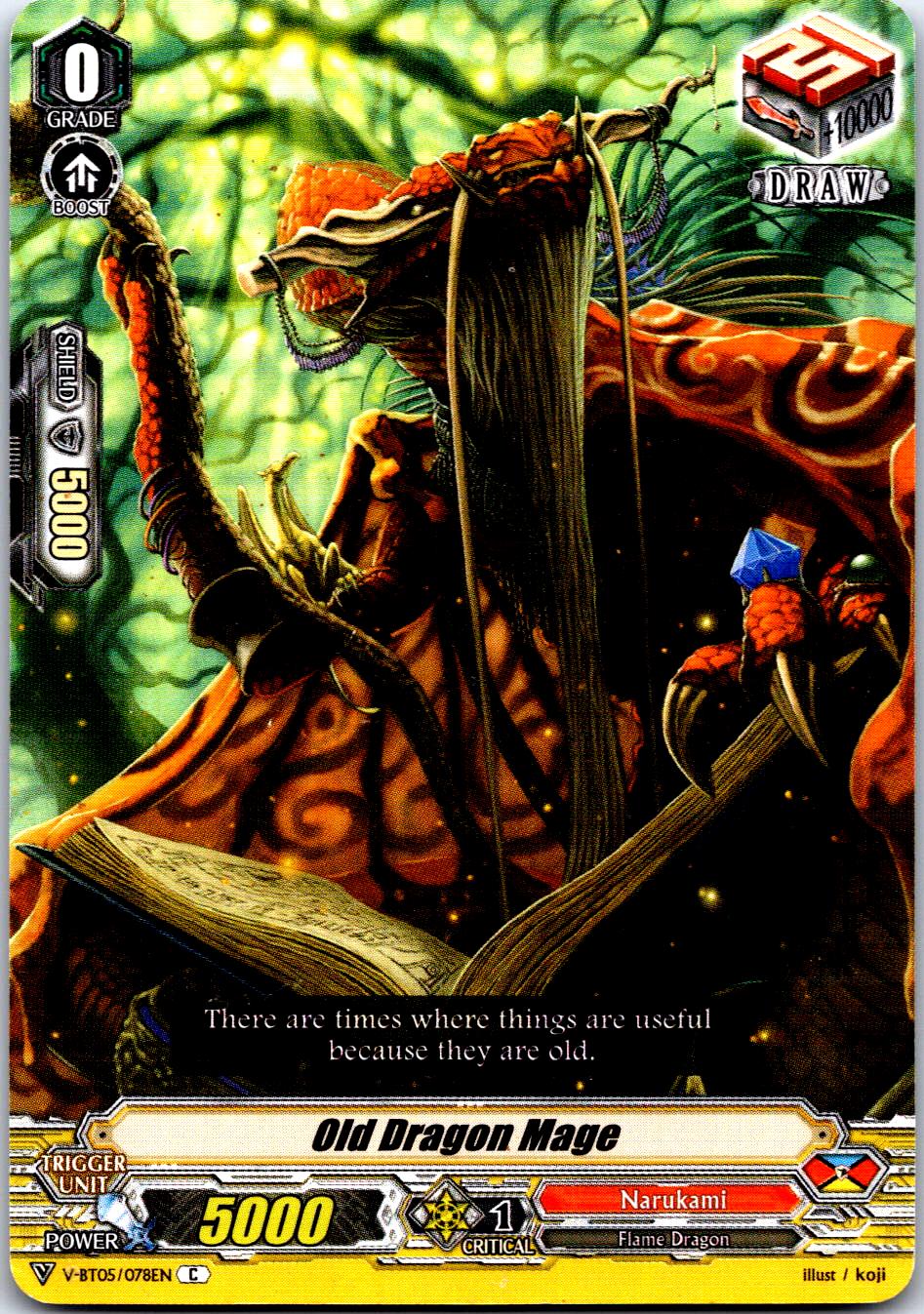 OLD DRAGON MAGE V-BT05/078EN C CARDFIGHT!! VANGUARD MP