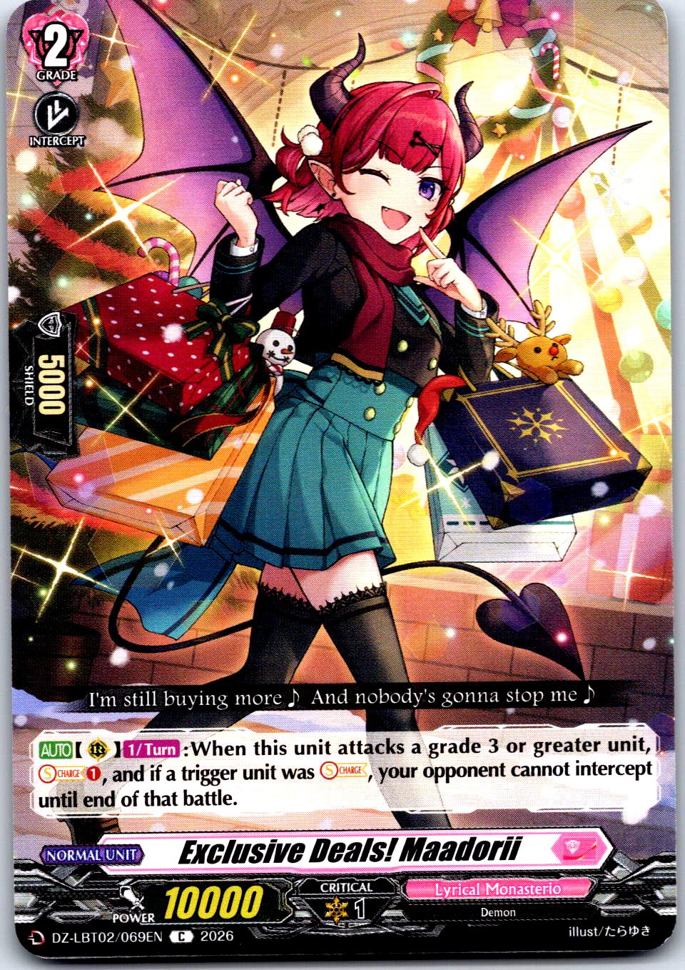 EXCLUSIVE DEALS! MAADORII DZ-LBT02/069EN C CARDFIGHT!! VANGUARD LP