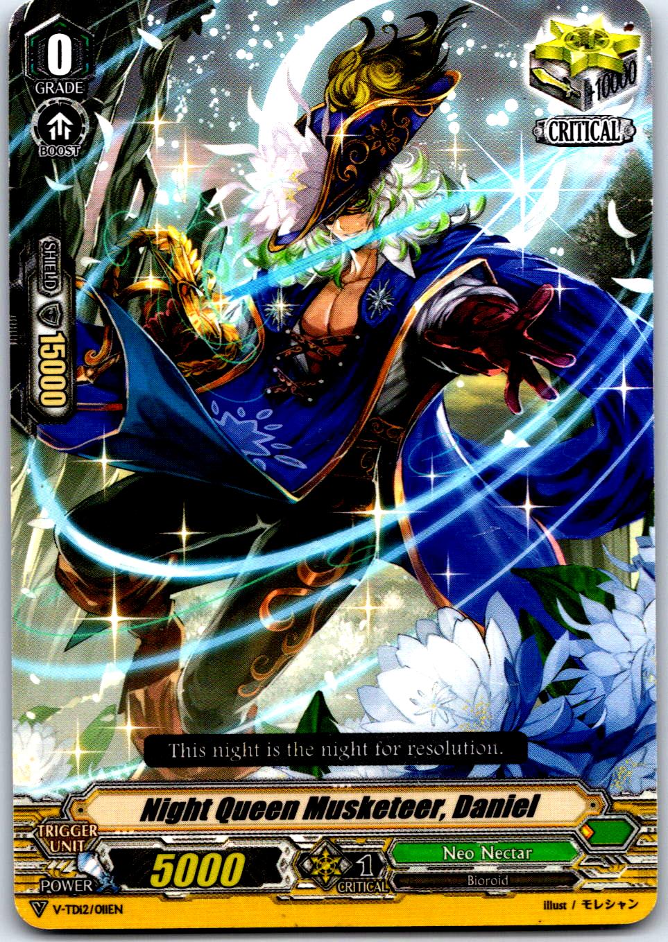 NIGHT QUEEN MUSKETEER, DANIEL V-TD12/011EN TRIAL DECK CARDFIGHT!! VANGUARD MP