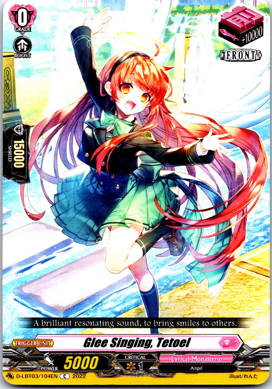 GLEE SINGING, TETOEL D-LBT03/104EN C CARDFIGHT!! VANGUARD MP