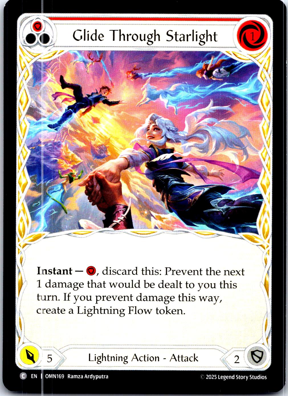 GLIDE THROUGH STARLIGHT (RED) OMN169 C FLESH AND BLOOD MP