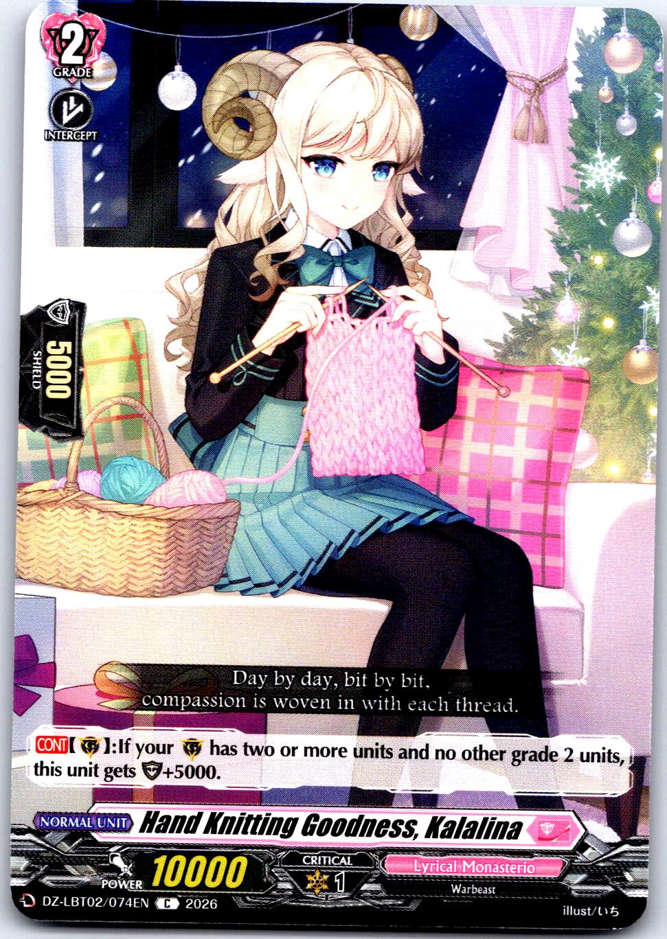 HAND KNITTING GOODNESS, KALALINA DZ-LBT02/074EN C CARDFIGHT!! VANGUARD MP