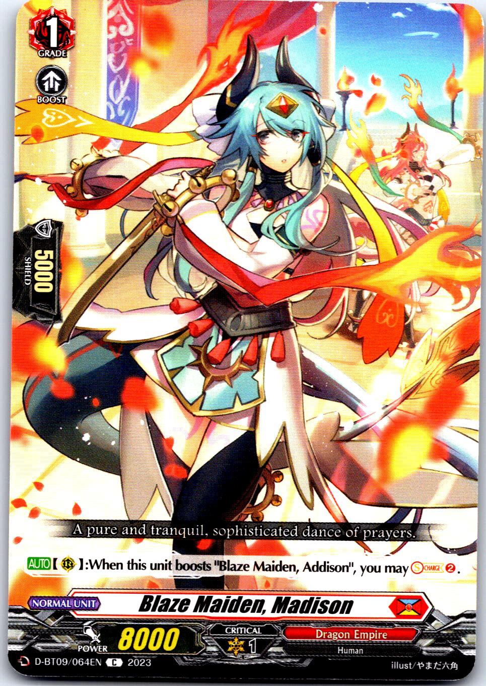 BLAZE MAIDEN, MADISON D-BT09/064EN C CARDFIGHT!! VANGUARD MP