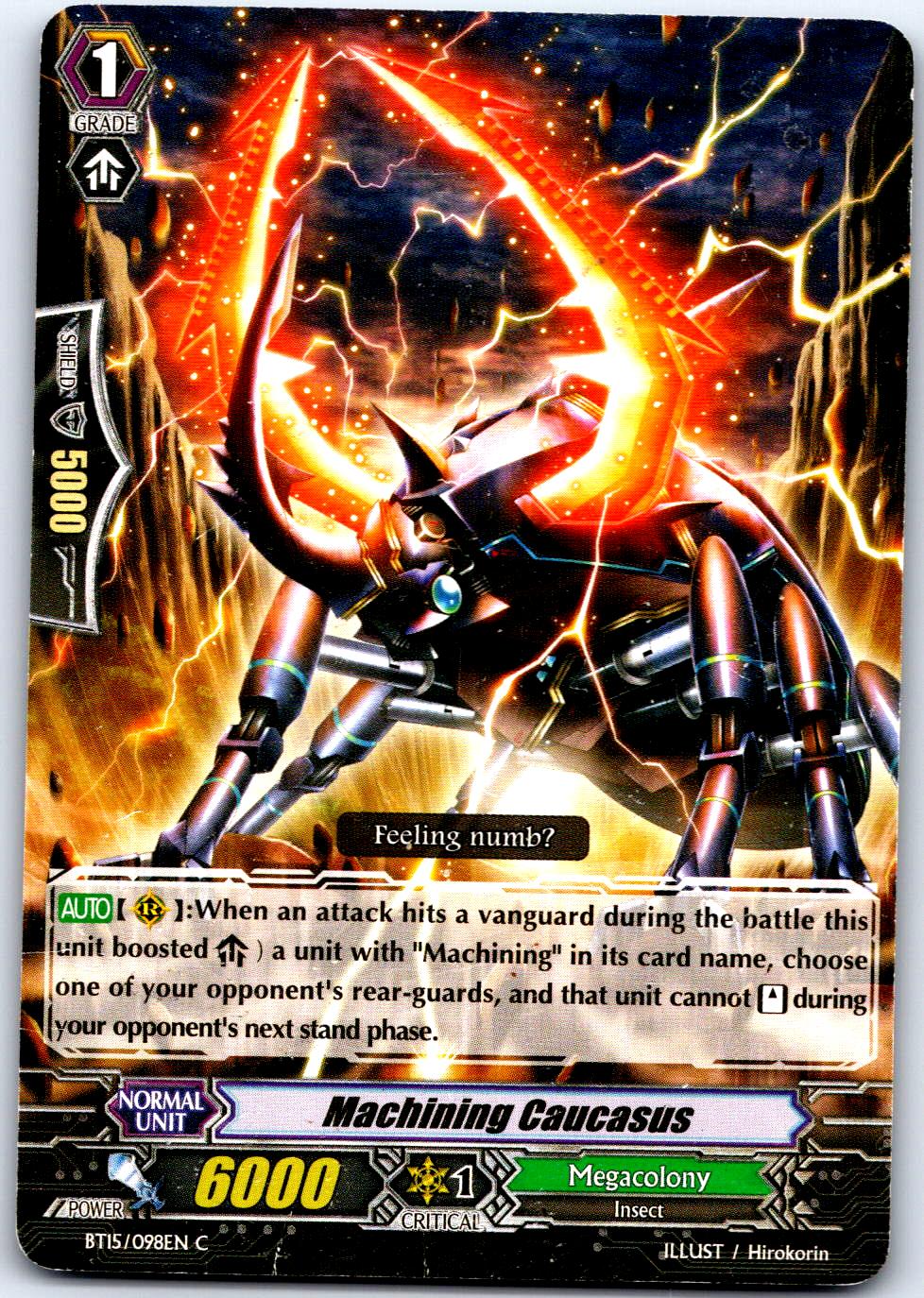 MACHINING CAUCASUS BT15/098EN C CARDFIGHT!! VANGUARD HP