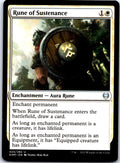 RUNE OF SUSTENANCE 25 UC MAGIC: THE GATHERING MP