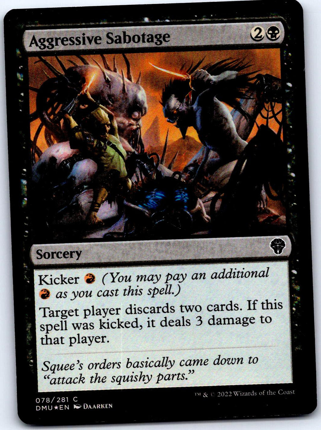 AGGRESSIVE SABOTAGE 78 C MAGIC: THE GATHERING MP