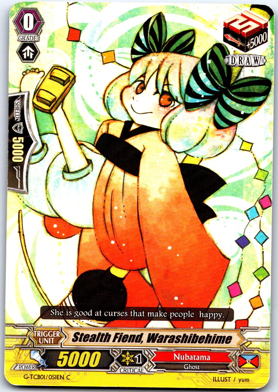 STEALTH FIEND, WARASHIBEHIME G-TCB01/051EN C CARDFIGHT!! VANGUARD MP