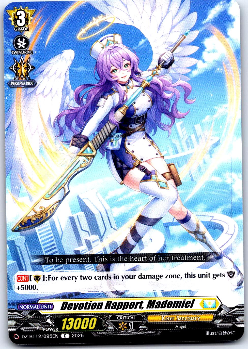 DEVOTION RAPPORT, MADEMIEL DZ-BT12/095EN C CARDFIGHT!! VANGUARD LP