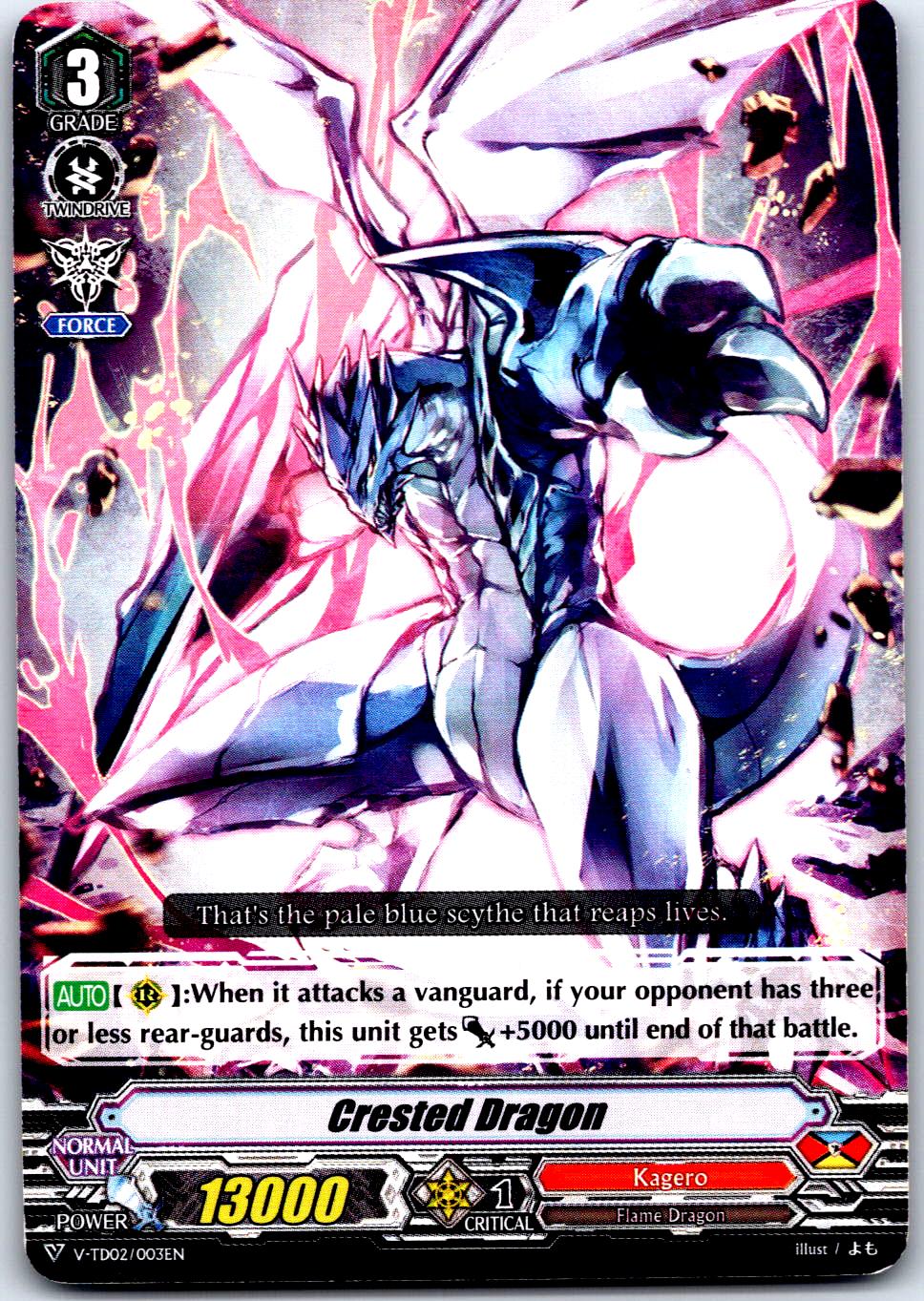 CRESTED DRAGON V-TD02/003EN TRIAL DECK CARDFIGHT!! VANGUARD MP