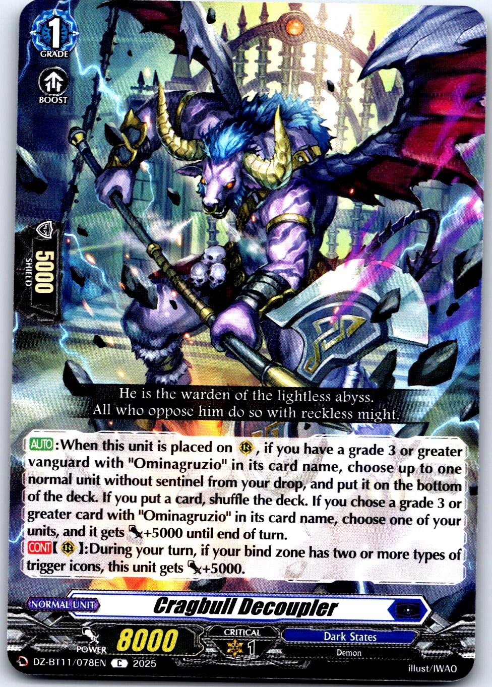 CRAGBULL DECOUPLER DZ-BT11/078EN C CARDFIGHT!! VANGUARD MP